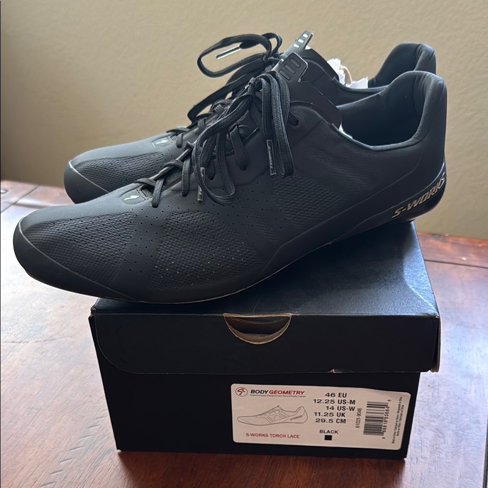 Specialized S-Works Torch Lace Road Cycling Shoes, size 46 (12.25US)